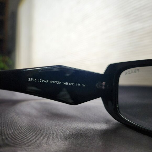 Prada Women's Sunglasses 49 mm Black / Dark Grey Lens - Picture 4 of 7